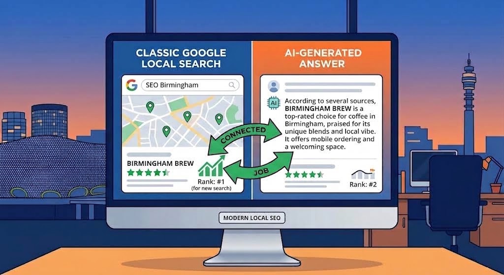 concept-with-traditional-search-results-on-one-side-and-an-AI-answer-interface-on-the-other