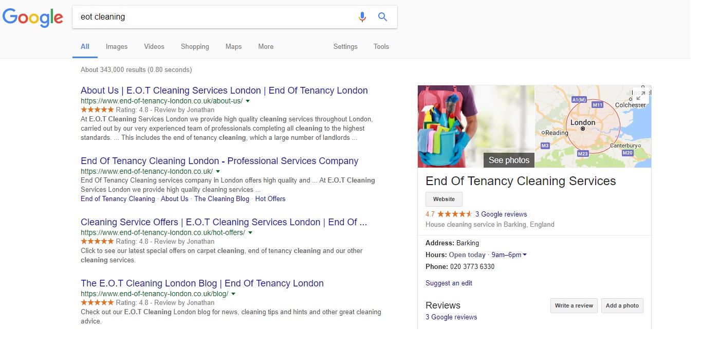 EOT-Cleaning-Brand-On-Google