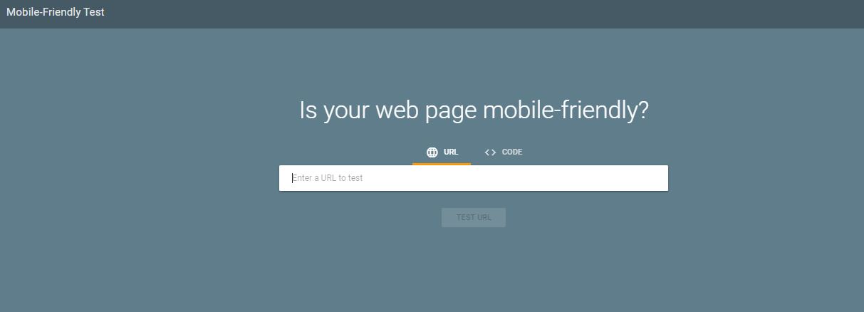 Google mobile friendly test