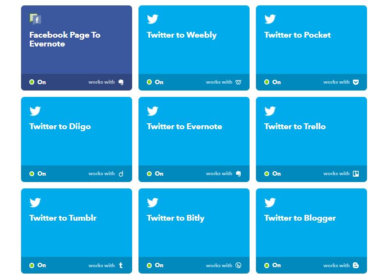 IFTTT twitter syndication