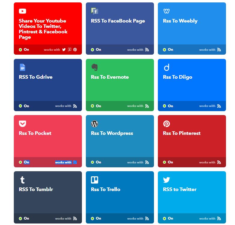 RSS IFTTT Apps