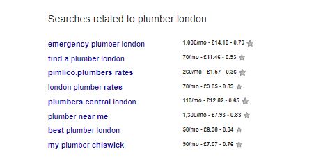 related searches for plumber london