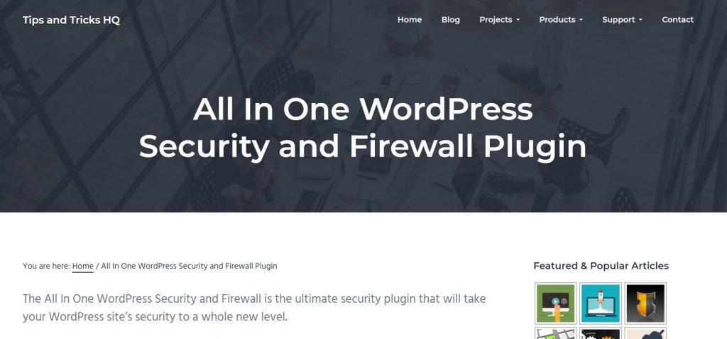 all in one wp security plugin