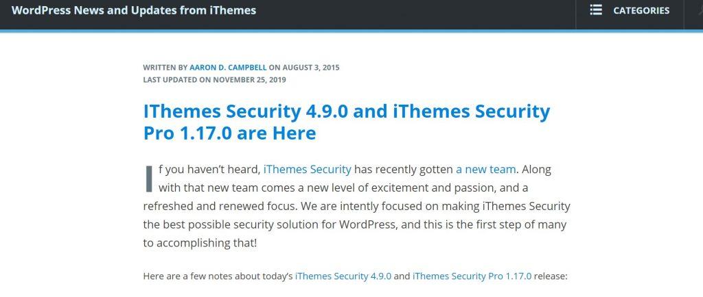 ithemes wordpress security plugin