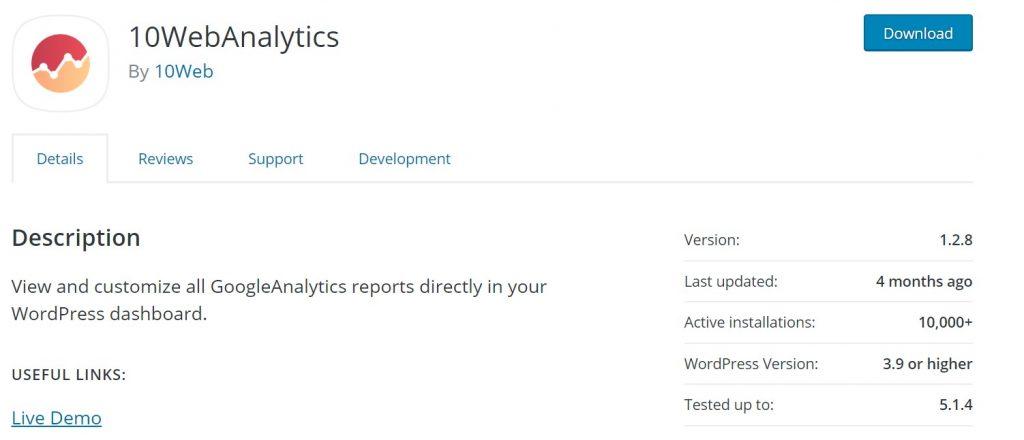 google analytics wd wordpress plugin