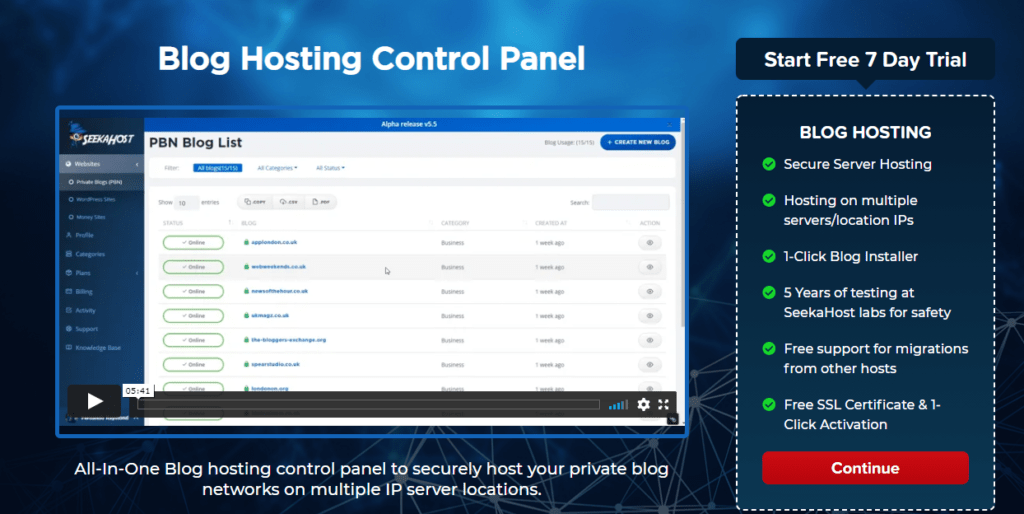 Blog-Hosting-Panel