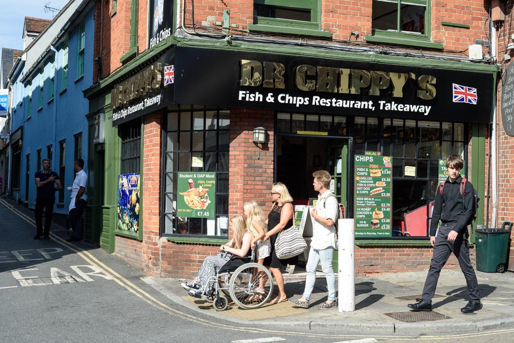 Fish and Chip Shop in Colchester England